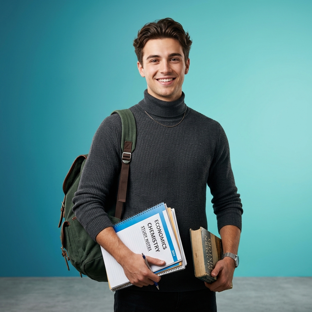 Student studying abroad
